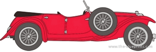 Alvis Speed Twenty - Разные автомобили - чертежи, габариты, рисунки автомобиля