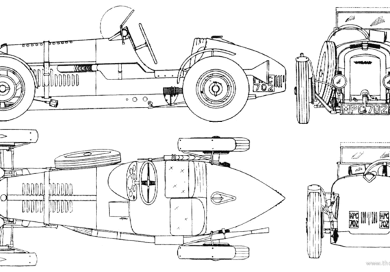 Amilcar G6 (1926) - Racing Classics - drawings, dimensions, pictures of the car