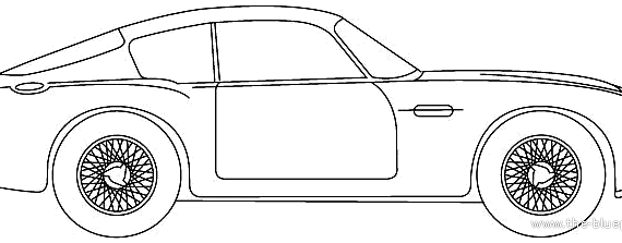 Aston Martin DB4 GT Zagato (1960) - Астон Мартин - чертежи, габариты, рисунки автомобиля