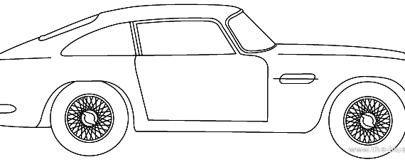 Aston Martin DB5 (1963) - Астон Мартин - чертежи, габариты, рисунки автомобиля