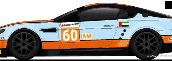 Aston Martin Vantage LM (2011) - Астон Мартин - чертежи, габариты, рисунки автомобиля