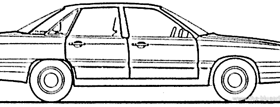 Audi 200 (1986) - Audi - drawings, dimensions, pictures of the car