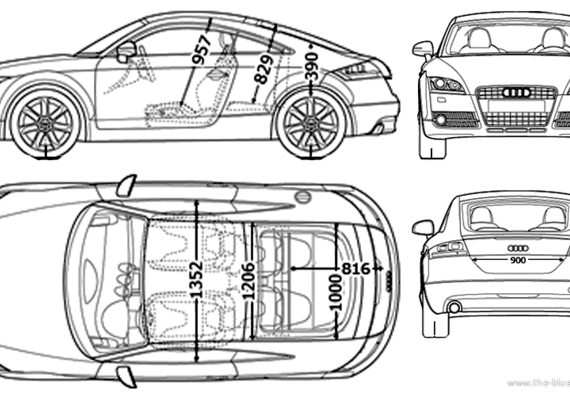 Audi TT (2006) - Audi - drawings, dimensions, pictures of the car