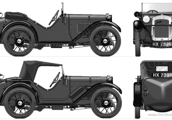 Austin Seven Ulster Replica (1934) - Austin - drawings, dimensions, pictures of the car