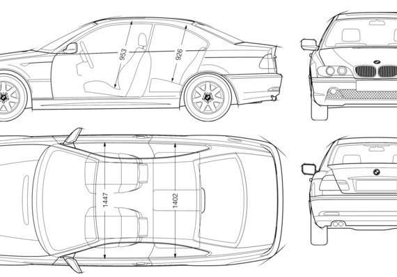 BMW 3-Series Coupe (E46) - BMW - drawings, dimensions, pictures of the car