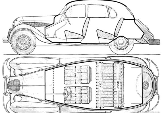 BMW 326 (1936) - БМВ - чертежи, габариты, рисунки автомобиля