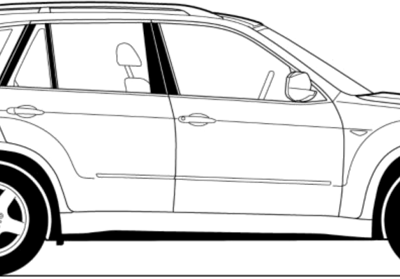 BMW X5 (E70) (2013) - БМВ - чертежи, габариты, рисунки автомобиля