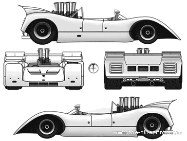 BRM P167 (1971) - БРМ - чертежи, габариты, рисунки автомобиля