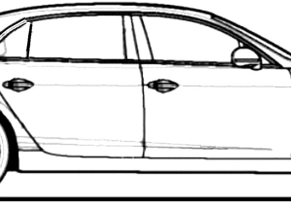 Bentley Flying Spur (2013) - Бентли - чертежи, габариты, рисунки автомобиля