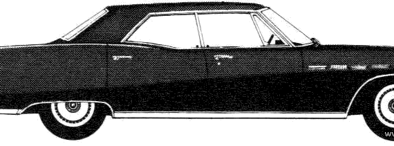 Buick Electra 225 4-Door Sedan (1967) - Бьюик - чертежи, габариты, рисунки автомобиля