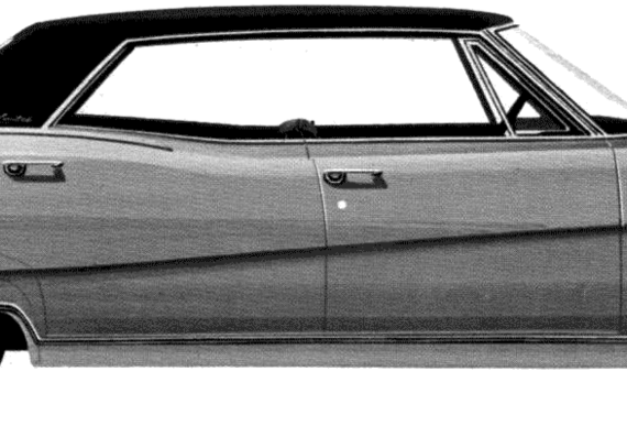 Buick Electra 225 Limited 4-Door Hardtop (1968) - Бьюик - чертежи, габариты, рисунки автомобиля