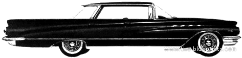 Buick Electra 4-Door Hardtop (1960) - Бьюик - чертежи, габариты, рисунки автомобиля