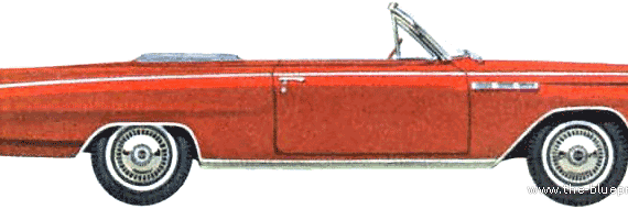 Buick Skylark Convertible (1963) - Buick - drawings, dimensions, pictures of the car