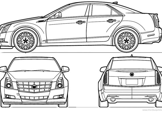 Cadillac CTS (2010) - Cadillac - drawings, dimensions, pictures of the car