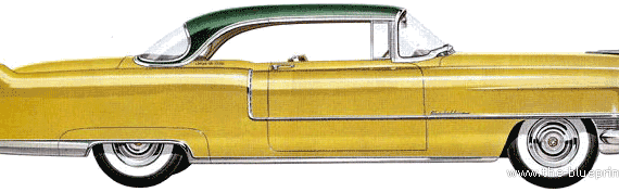 Cadillac Series 62 Coupe DeVille (1955) - Cadillac - drawings, dimensions, pictures of the car
