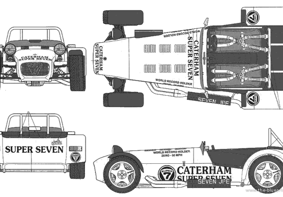 Caterham Super 7 - Katerham - drawings, dimensions, pictures of the car