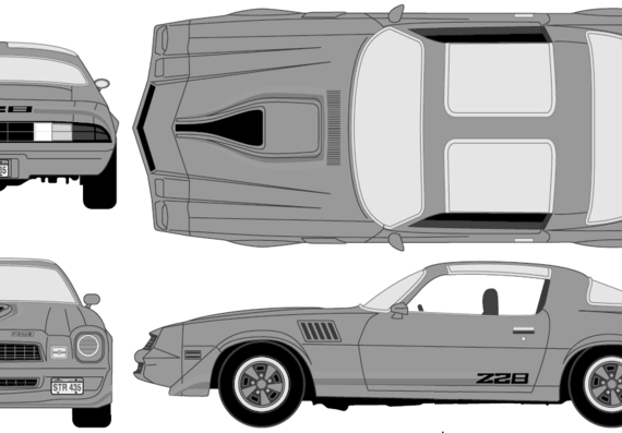 Chevrolet Camaro Z-28 (1979) - Chevrolet - drawings, dimensions, pictures of the car