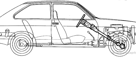 Chevrolet Chevette (1976) - Chevrolet - drawings, dimensions, pictures of the car