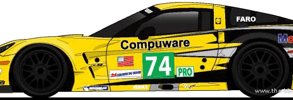 Chevrolet Corvette C6 ZR1 LM (2011) - Шевроле - чертежи, габариты, рисунки автомобиля