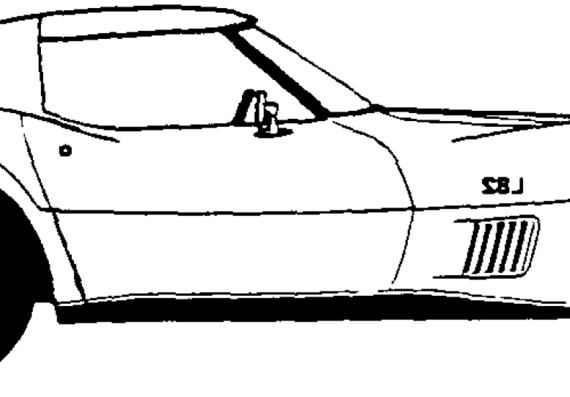 Chevrolet Corvette Coupe (1980) - Шевроле - чертежи, габариты, рисунки автомобиля