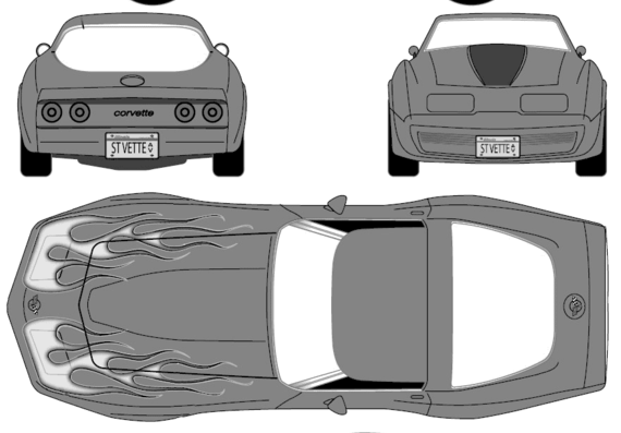 Chevrolet Corvette Coupe (1982) - Chevrolet - drawings, dimensions, pictures of the car