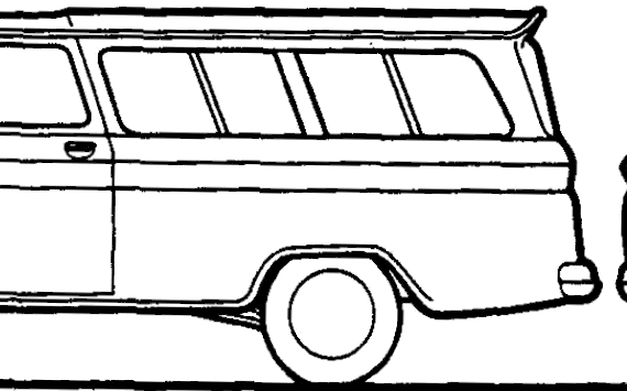 Chevrolet Suburban Carryall (1965) - Chevrolet - drawings, dimensions, pictures of the car
