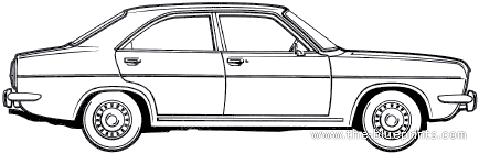 Chrysler 180 (1973) - Крайслер - чертежи, габариты, рисунки автомобиля