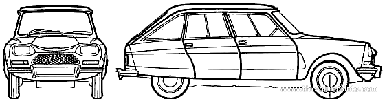 Citroen Ami 8 - Citroen - drawings, dimensions, pictures of the car
