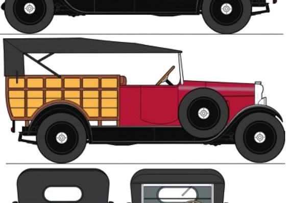 Citroen B14 Normande (1928) - Citroen - drawings, dimensions, pictures of the car