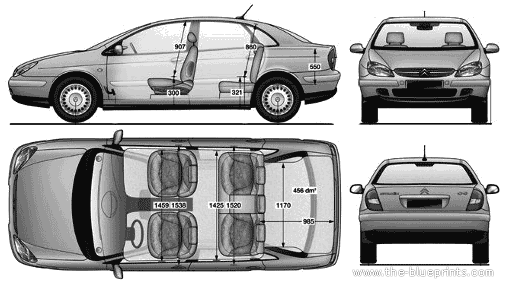 Citroen C5 - Citroen - drawings, dimensions, pictures of the car