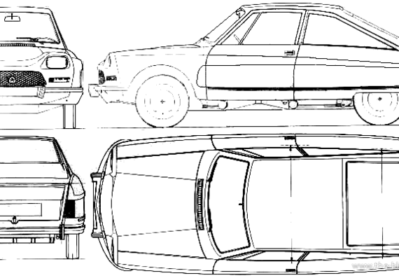 Citroen M35 - Ситроен - чертежи, габариты, рисунки автомобиля