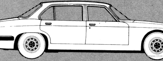 Daimler Double Six HE 5.3 V12 (1981) - Даймлер - чертежи, габариты, рисунки автомобиля