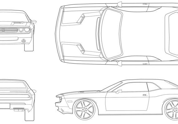Dodge Challenger (2008) - Dodge - drawings, dimensions, pictures of the car