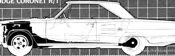 Dodge Coronet RT (1967) - Додж - чертежи, габариты, рисунки автомобиля