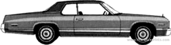 Dodge Monaco Brougham 2-Door Hardtop (1974) - Dodge - drawings, dimensions, pictures of the car