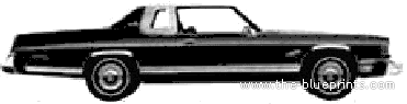 Dodge Royal Monaco Brougham 2-Door Hardtop (1977) - Додж - чертежи, габариты, рисунки автомобиля