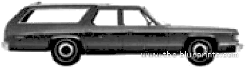 Dodge Royal Monaco Wagon (1975) - Додж - чертежи, габариты, рисунки автомобиля
