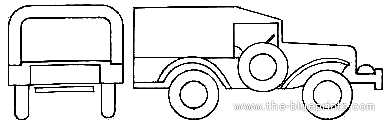 Dodge WC-52 - Додж - чертежи, габариты, рисунки автомобиля
