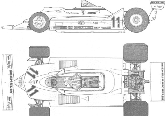 Ferrari 312 T4 (1979) - Ferrari - drawings, dimensions, pictures of the car