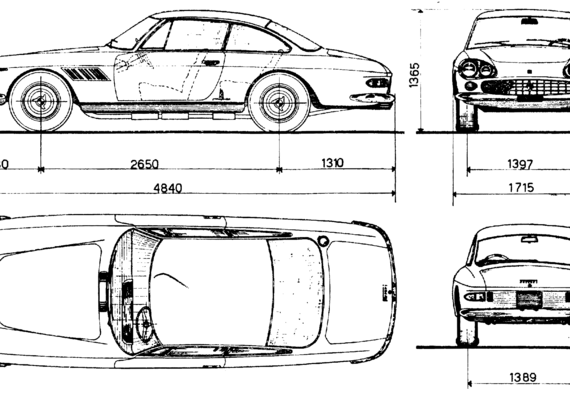 Ferrari 330GT (1964) - Ferrari - drawings, dimensions, pictures of the car