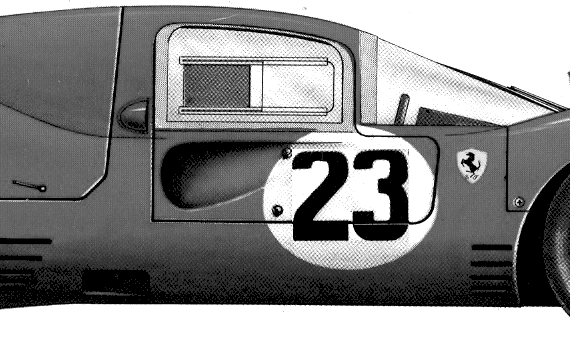 Ferrari 330P4 Le Mans (1967) - Феррари - чертежи, габариты, рисунки автомобиля