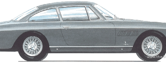 Ferrari 330 GT 2+2 (1964) - Феррари - чертежи, габариты, рисунки автомобиля
