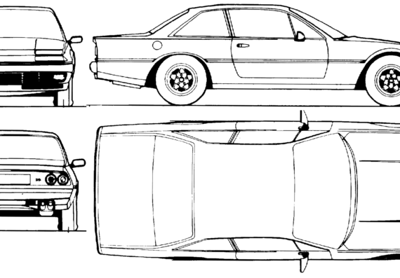 Ferrari 412i (1985) - Феррари - чертежи, габариты, рисунки автомобиля