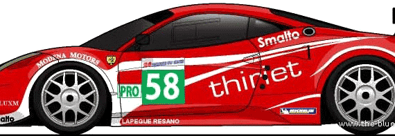 Ferrari 458 Italia LM (2011) - Феррари - чертежи, габариты, рисунки автомобиля
