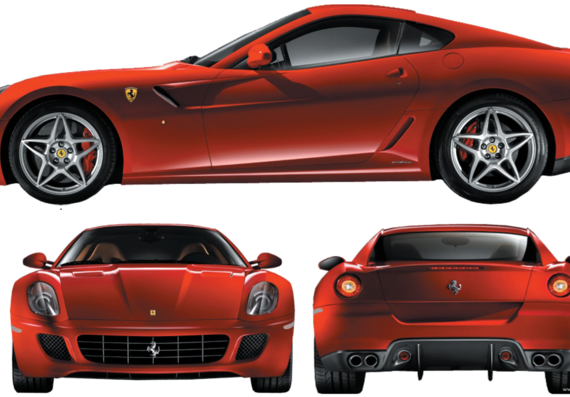 Ferrari 599 GTB Fiorano (2006) - Ferrari - drawings, dimensions, pictures of the car