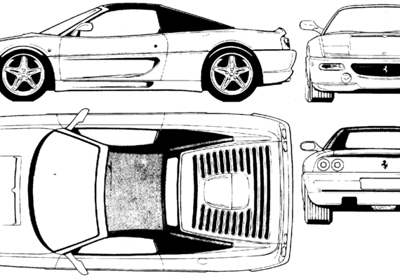 Ferrari F355 Spider (1995) - Ferrari - drawings, dimensions, pictures of the car