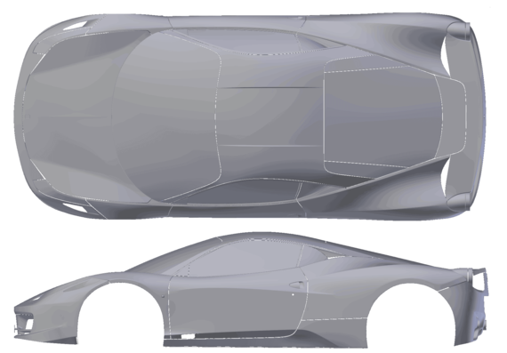 Ferrari F458 - Ferrari - drawings, dimensions, pictures of the car