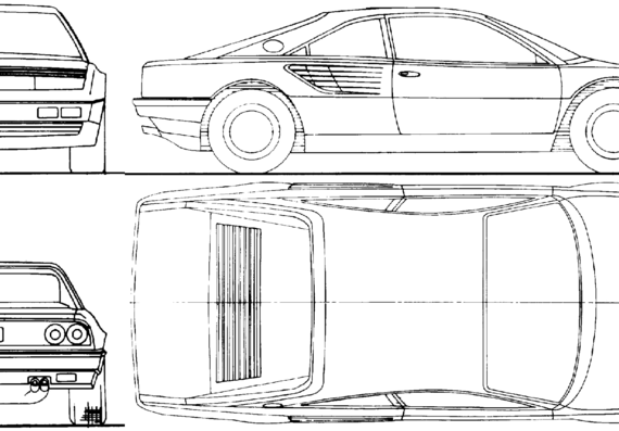 Ferrari Mondial Quattrovalvole (1981) - Ferrari - drawings, dimensions, pictures of the car