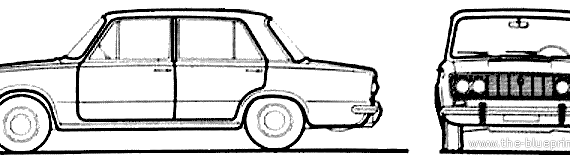 Fiat 124 Special (1973) - Фиат - чертежи, габариты, рисунки автомобиля