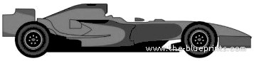 Force India-Ferrari F8-VIIB F1 GP (2007) - Разные автомобили - чертежи, габариты, рисунки автомобиля